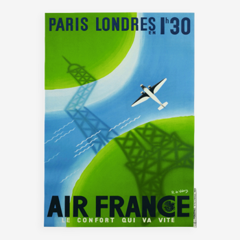 Poster Air France Paris London