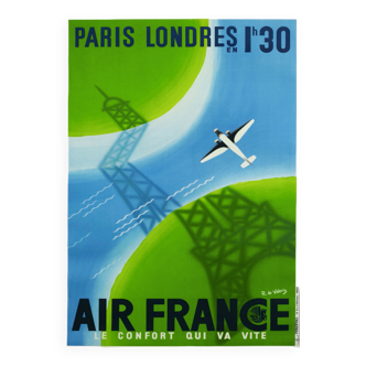 Poster Air France Paris London