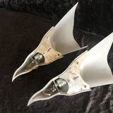 Vintage wall lamps by LG Paris