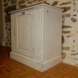 Antique small workshop/trade cabinet - Fir wood sideboard with zinc top