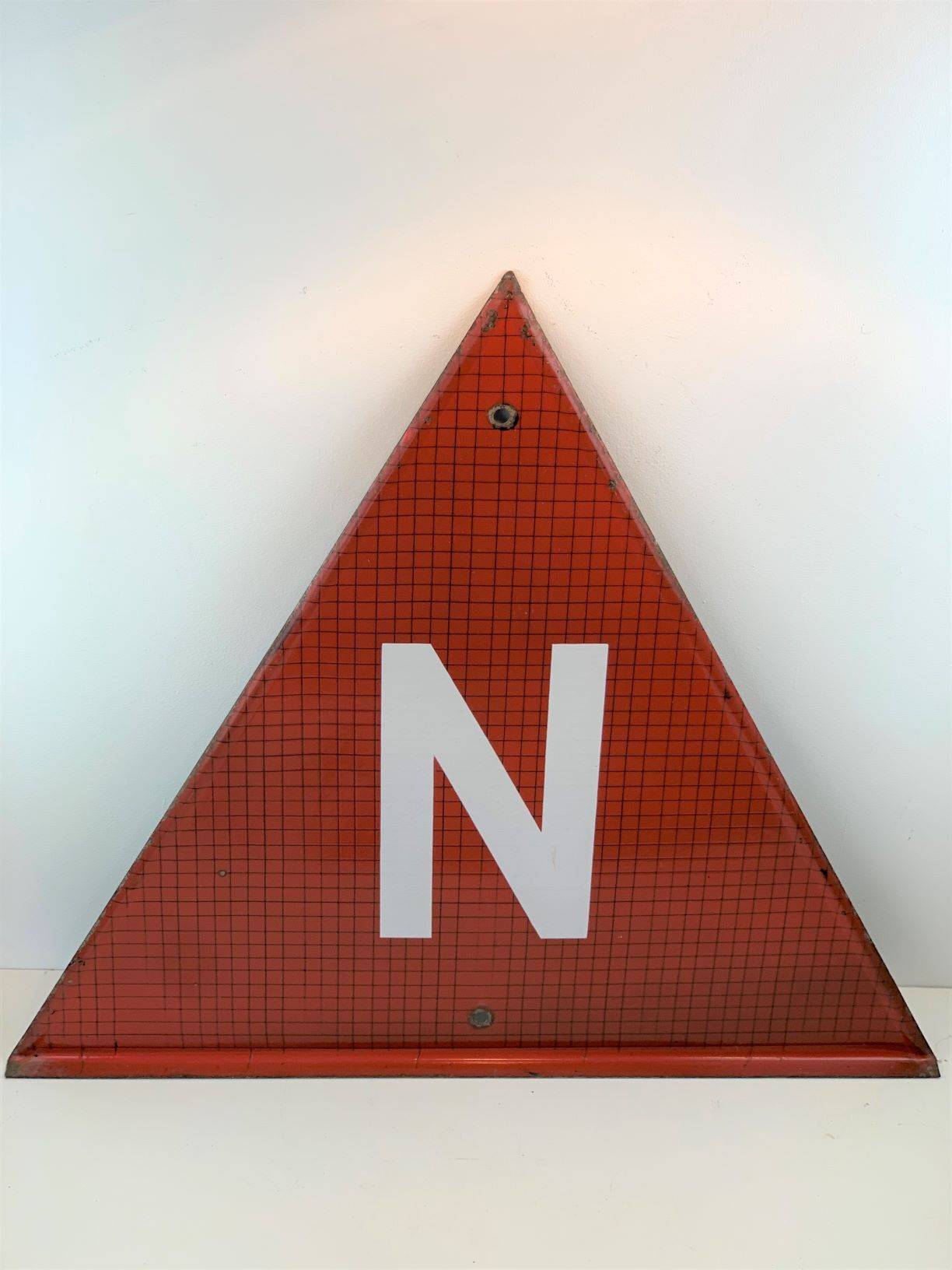 Old enamelled signposting plaque Railway 1930