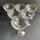 6 Guilloche champagne glasses – Art Nouveau