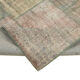 Handmade anatolian overdyed 176 cm x 243 cm grey patchwork rug