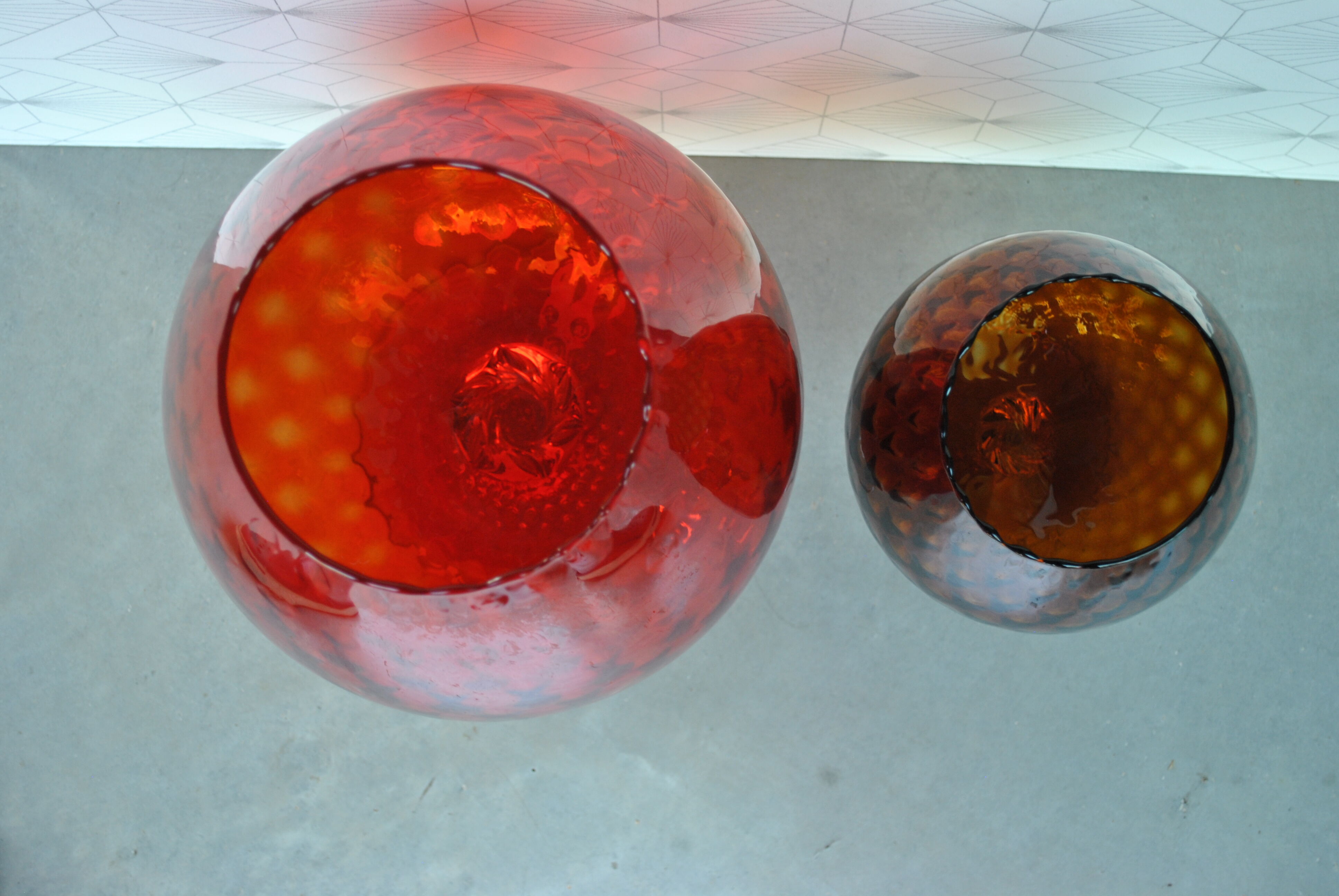 Paire de vases coupe Empoli