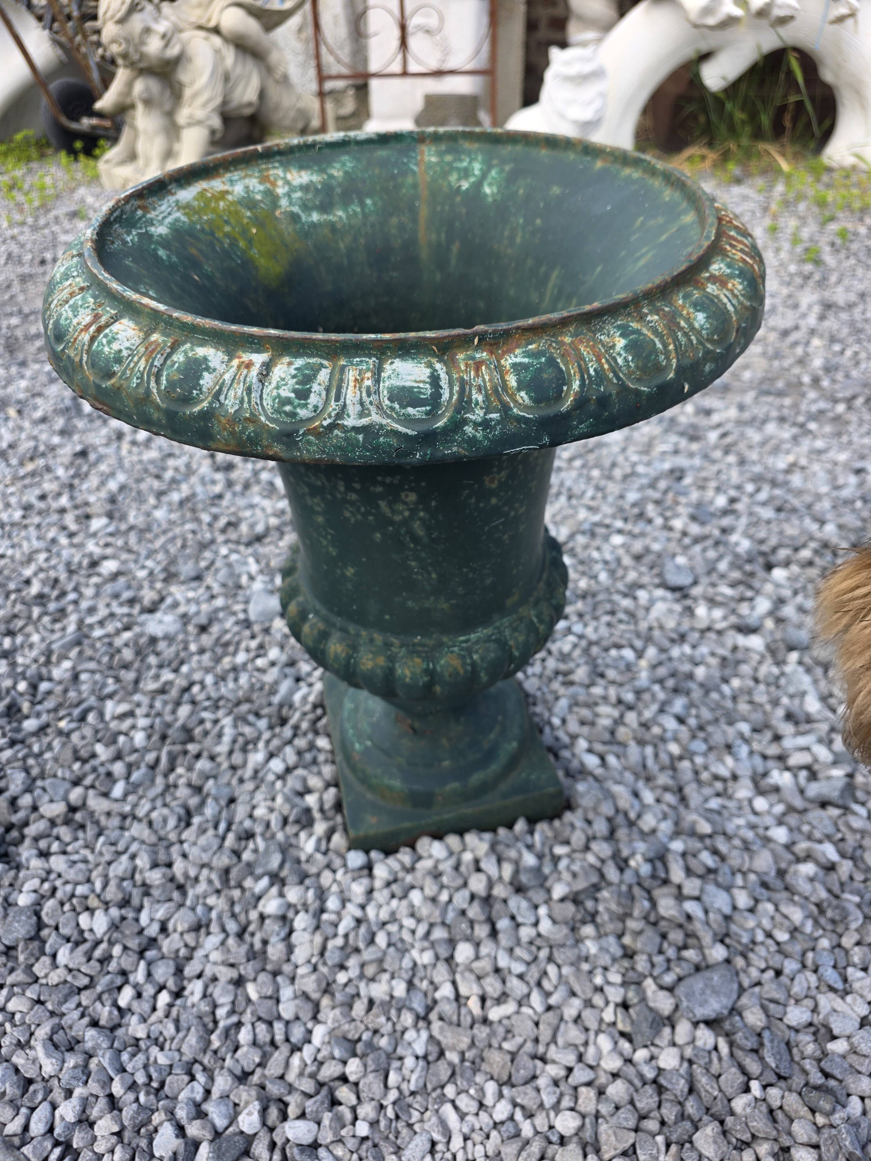 Pair of antique Medici vases in cast iron