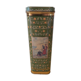 Antique metal box Chicory Leroux