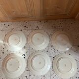 6 Sarreguemines dinner plates