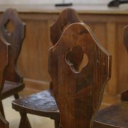 Set of 8 monastery chairs 1950s