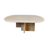 Italian travertine coffee table