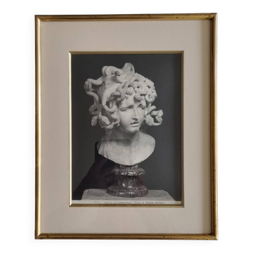Old photograph Brogi, Alinari, Head of Medusa, circa 1900 29 x 37 cm