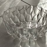 Set of Bohemian crystal salad bowls and candy dishes