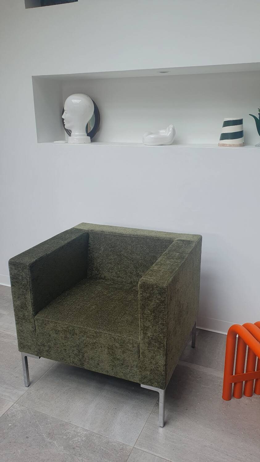 Fauteuil italien velours