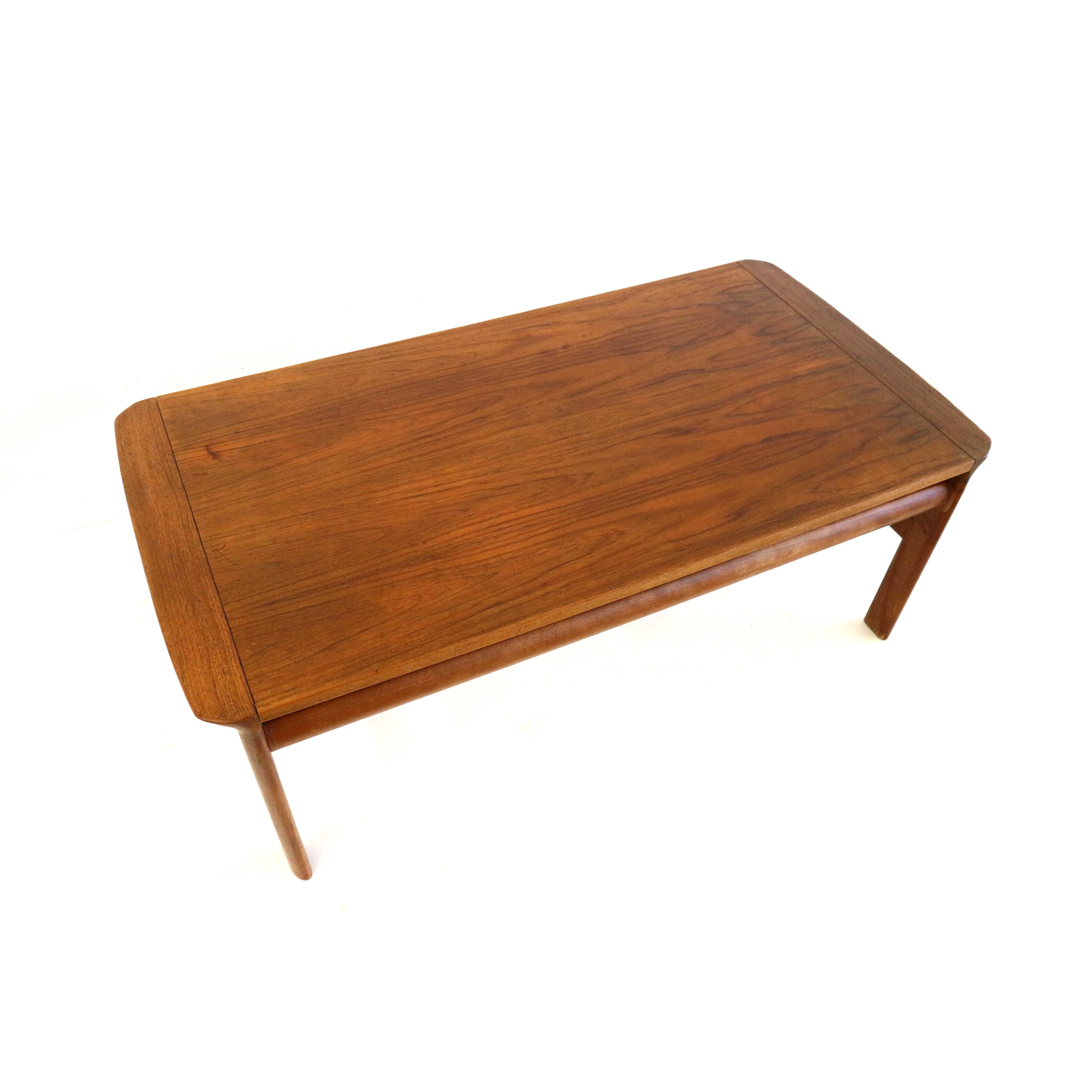 Vintage teak coffee table made in the 1960s