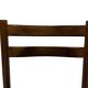 Vintage chair from the 70s minimalist design in wood and paper cord