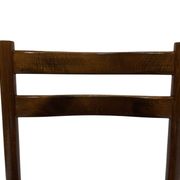 Vintage chair from the 70s minimalist design in wood and paper cord