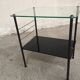 Tablet-end sofa of the 60s in glass