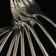 12 Christofle oyster forks silver metal Japanese model