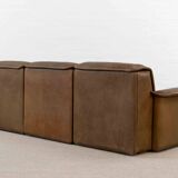 Modular De Sede Sofa DS-12 in cognac leather, 70s