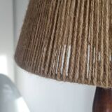 Turned wood lamp circa 1950