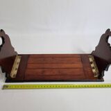 Solid wood zippered bookend, folding, 1900