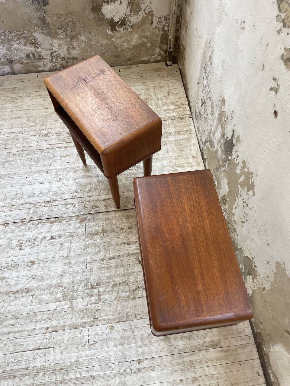 Paire de chevet scandinave en teck