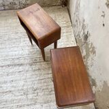 Pair of Scandinavian teak bedside tables