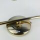 Pair of 1950s wall lights in brass and opaline tulips, Lunel Arlus