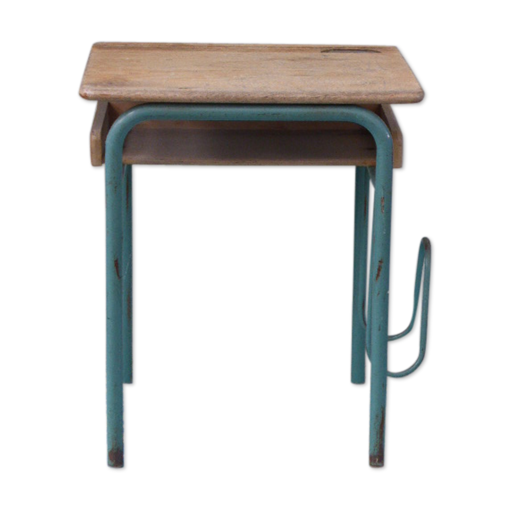 Bureau table en bois pour enfants mobilier scolaire Delagrave vintage  1960-70 | Selency