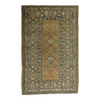 Tapis turc anatolien vintage fait main 185 cm x 110 cm