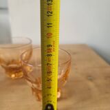 Set of 23 vintage 50s rosaline glasses
