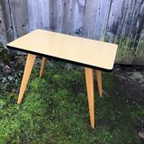 Formica and wood coffee table