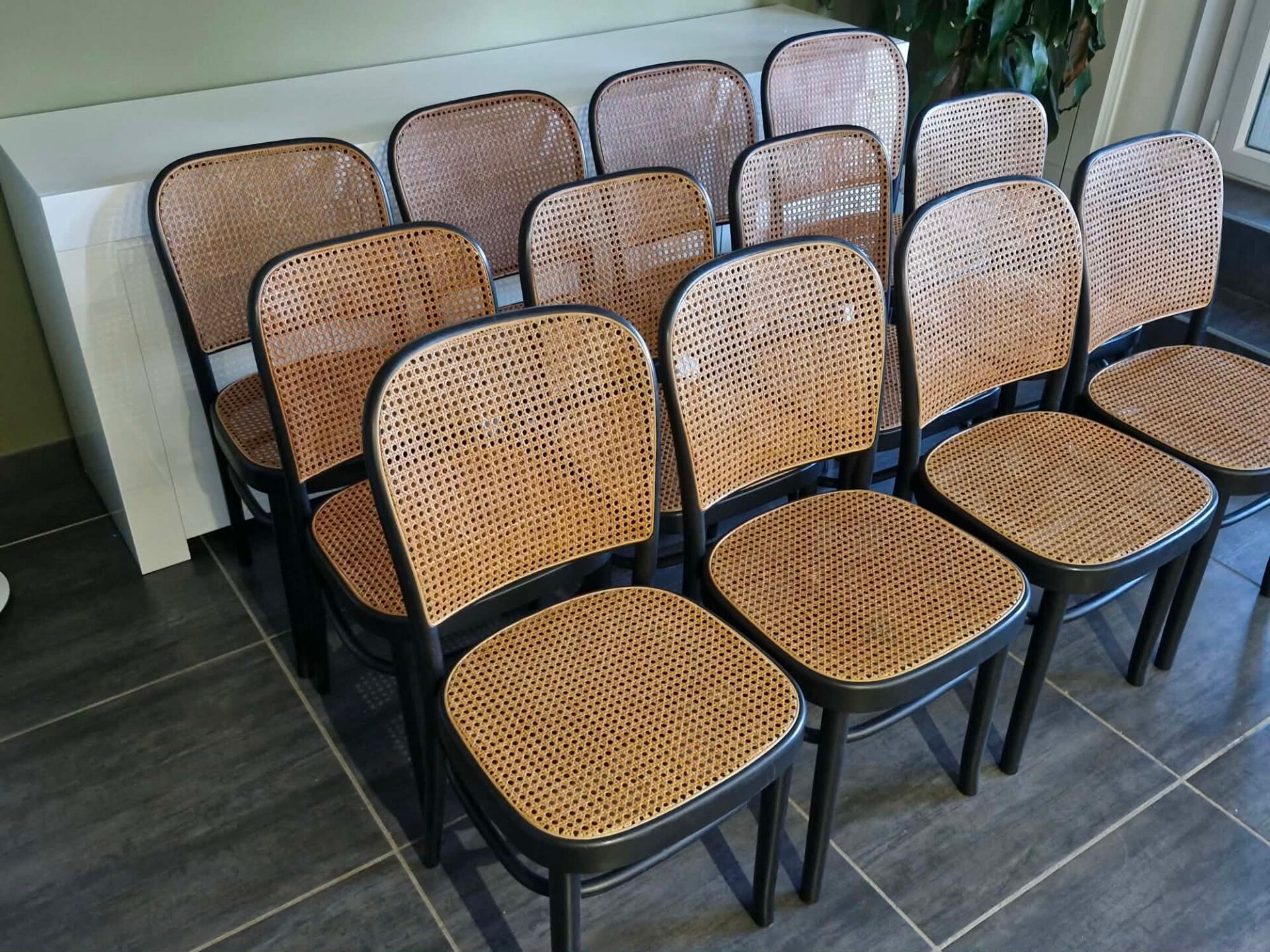 Set of 12 chairs no. 811 after Hoffmann, 1990s