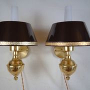 English style sconces by Erik Wärnå for EWÅ, Värnamo, Sweden. 1970's.