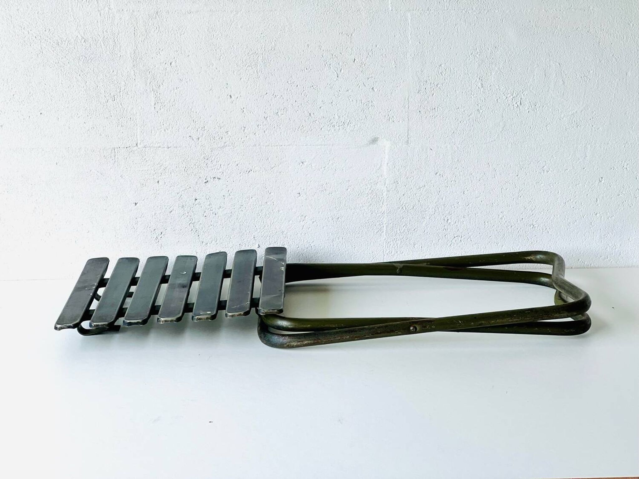 Chaise pliante industrielle de l'armée, 1960'