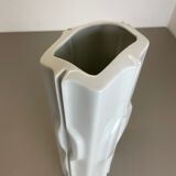 Large Op Art Vase Porcelain German Vase by Fürstenberg Ceramics, Germany, 1970s