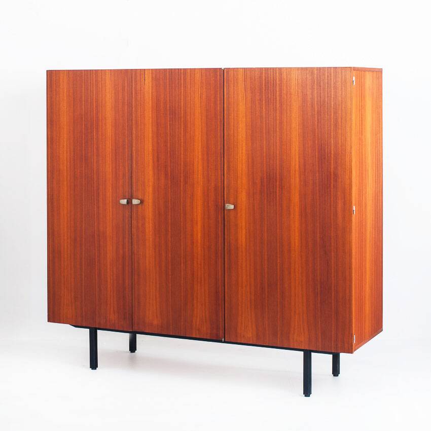 Modernist wardrobe by Gérard Guermonprez for Magnani. France, 1950s.
