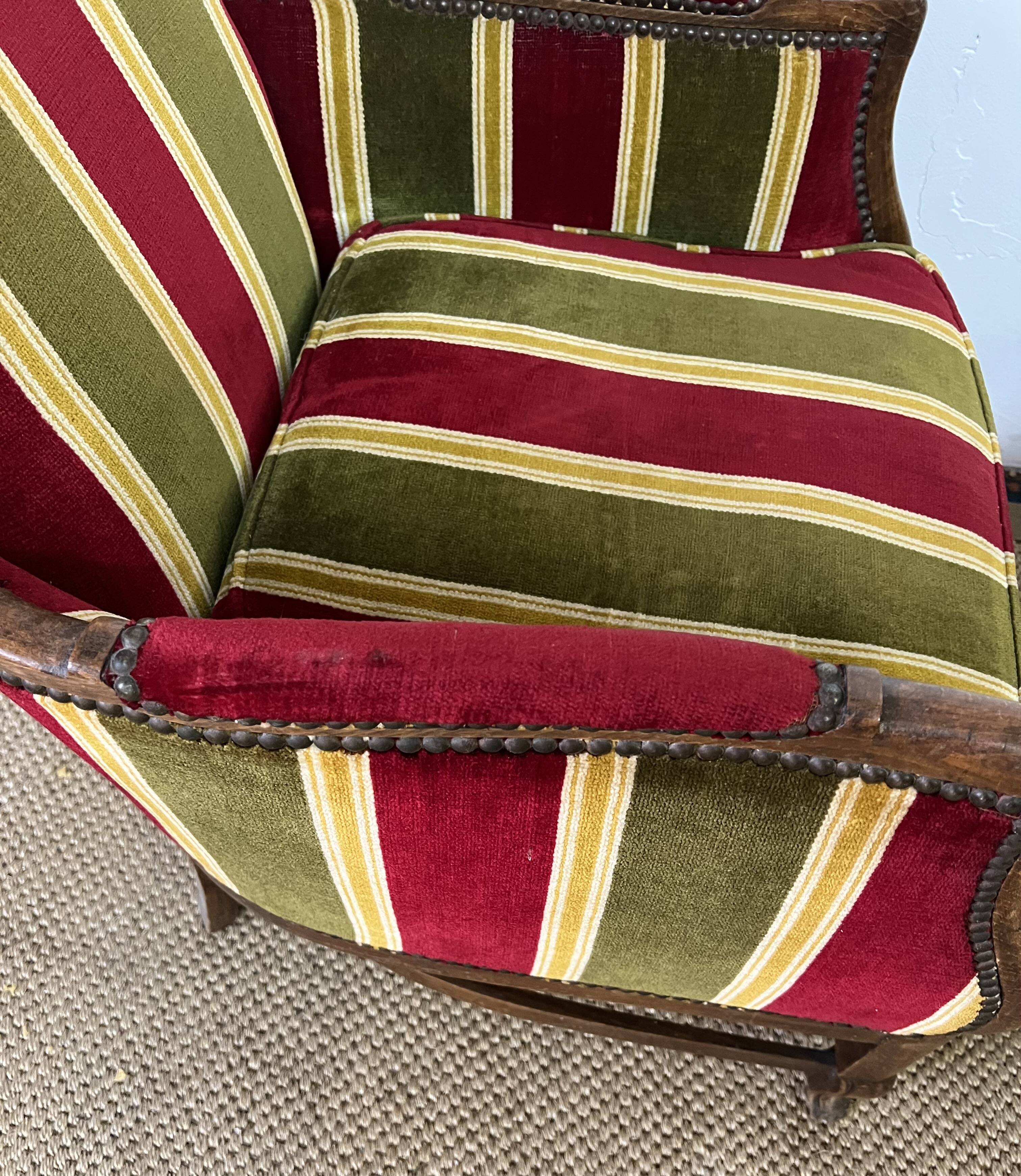 Pair of vintage convertible armchairs