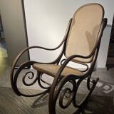 Fauteuil à bascule, original Thonet 1920