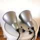 Pair of industrial lamps design 60s