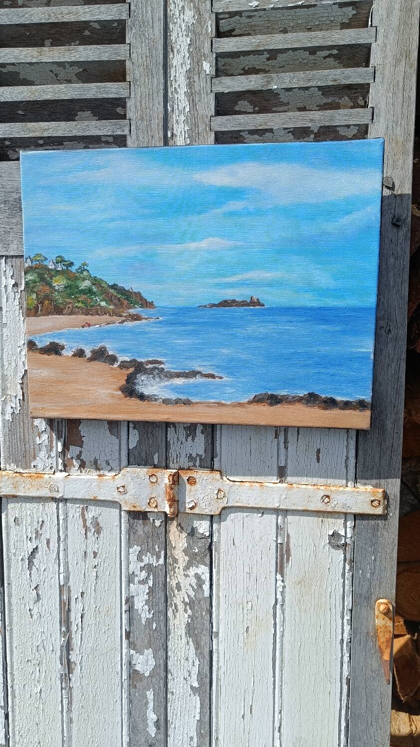 Painting on canvas Cancale