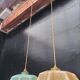 2 Clichy glass pendant lights