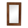 Early 20th century mirror in patinated leather  21x33,5cm