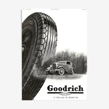 Goodrich 30s vintage poster