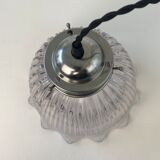 Holophane glass suspension 25,5 cm vintage