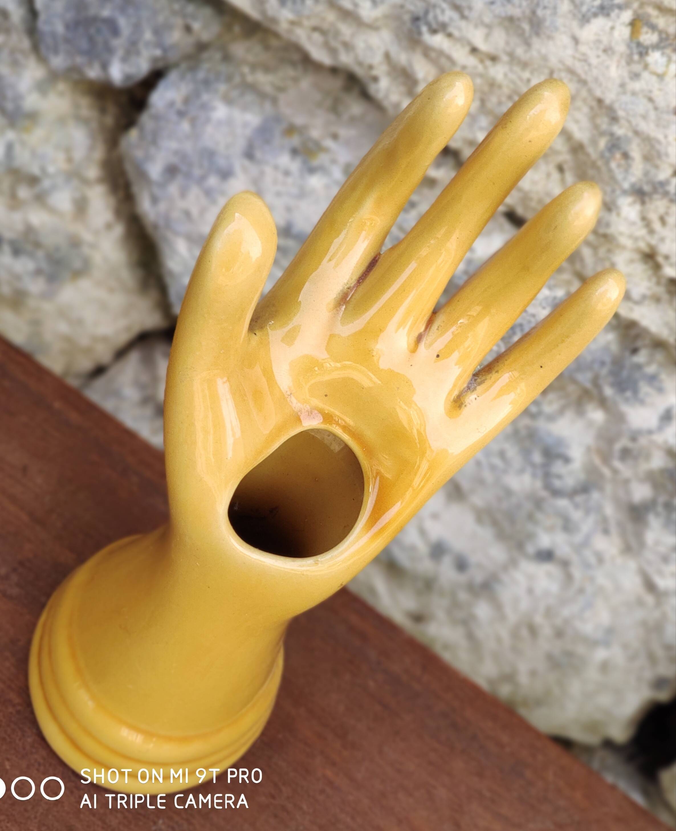 Handmade soliflore ceramic ring ring