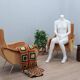 Fauteuils en velours style Lady du milieu du siècle des années 1960