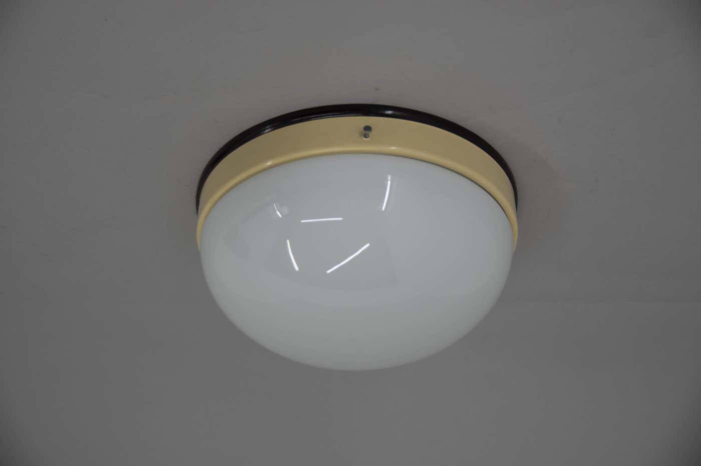 Bauhaus flush mounts or wall lamps, 1940, restored