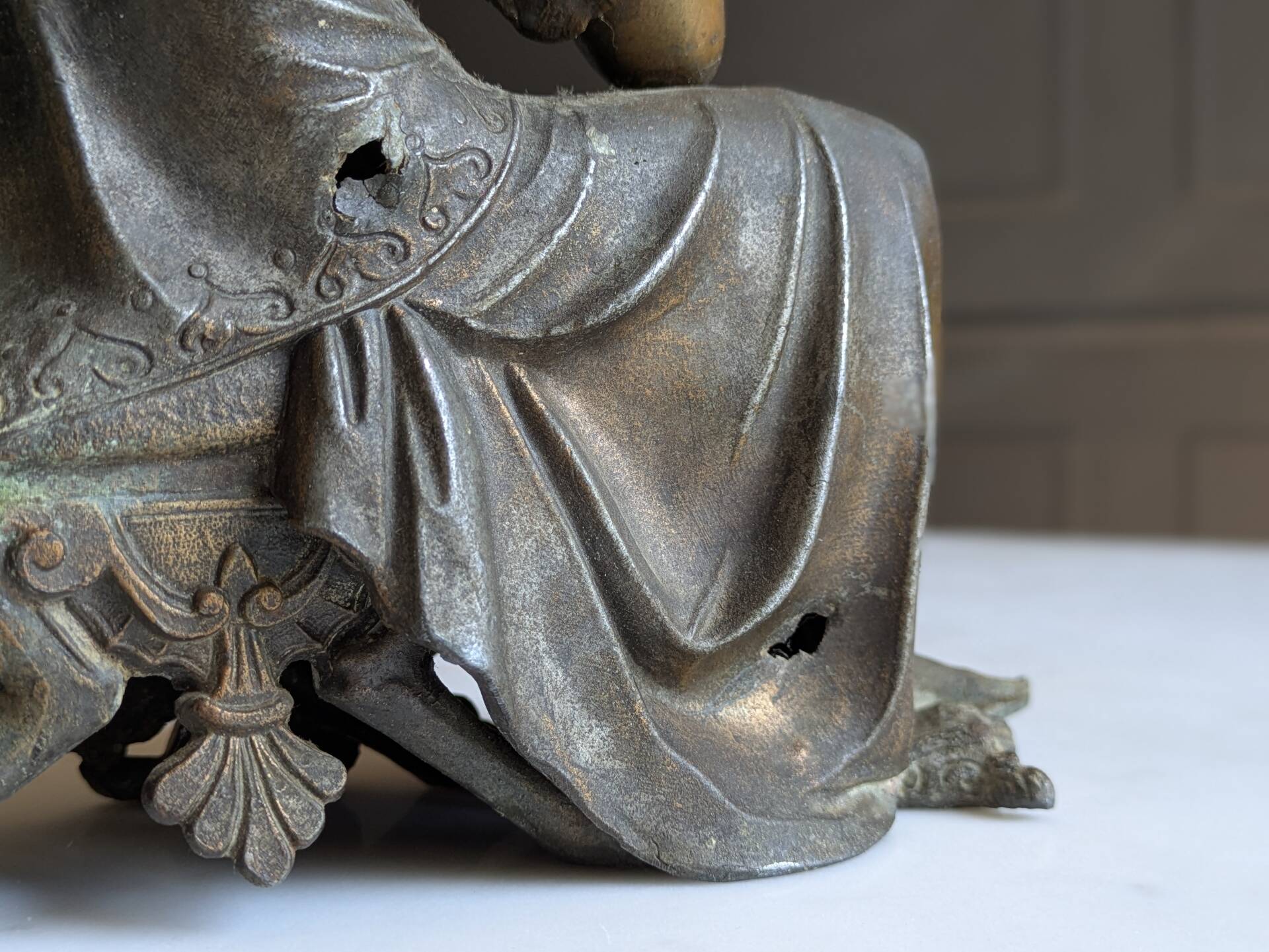 Antique Napoleon III regule statuette
