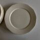 Set of 12 modernist ivory dinner plates in ironstone from 1940.