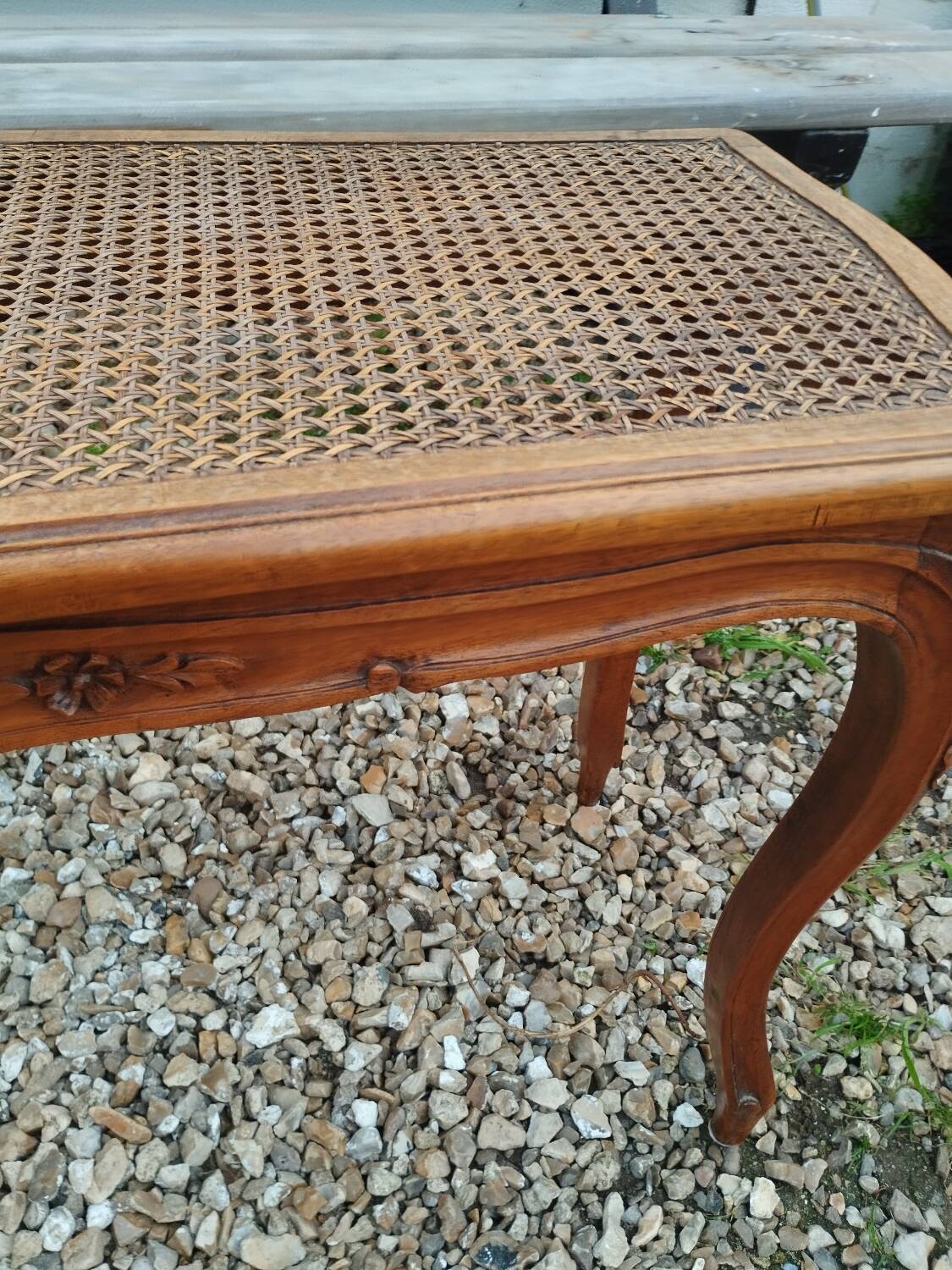 Banquette de piano ancienne style Louis XV